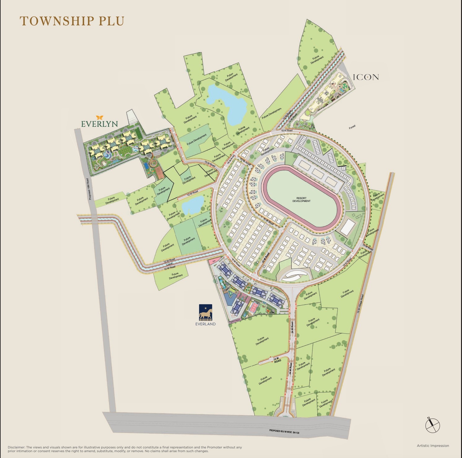 Hiranandani Master Layout 105 acres township plan